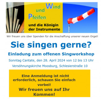 Offenes Singen Einladung 28.4.24